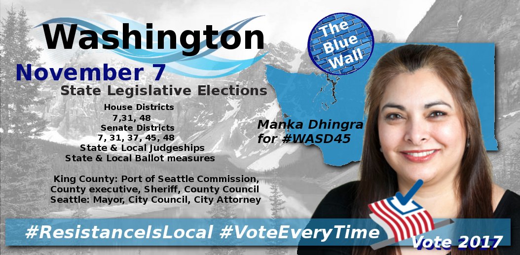 decaro_nick's tweet photo. #WA #NovemberElections #WAleg #GOTV #WASD45 Let's make the Blue Wall! State election info: https://t.co/vTKhMlZo04 https://t.co/jO4CvhHFDb