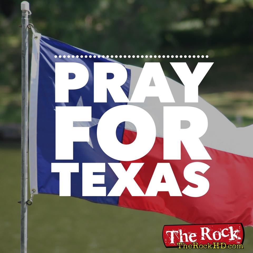 TheRockHDFL's tweet photo. Today please join your Rock in praying for the families in Sutherland Springs, Texas. #PrayforTexas #StandingwithTexas https://t.co/zY2DhmFhio