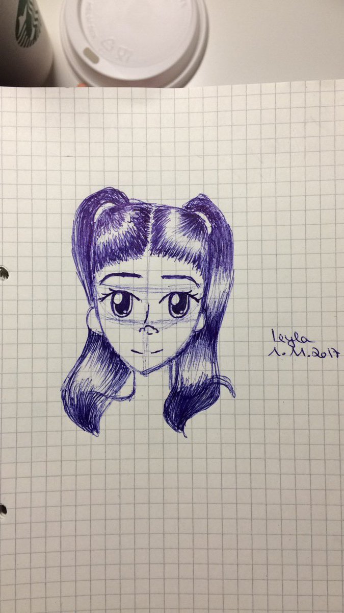 Habe ich in der Schule gemalt😜 Ich werde ab heute wieder aktiver auf Twitter und Musical.ly💓💓