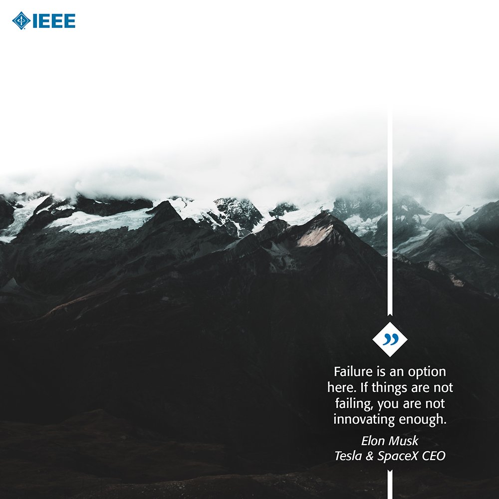 Sometimes failure can push you towards success. #IEEE #Engineer #Engineering #Tech #Technology #quote #Motivation
