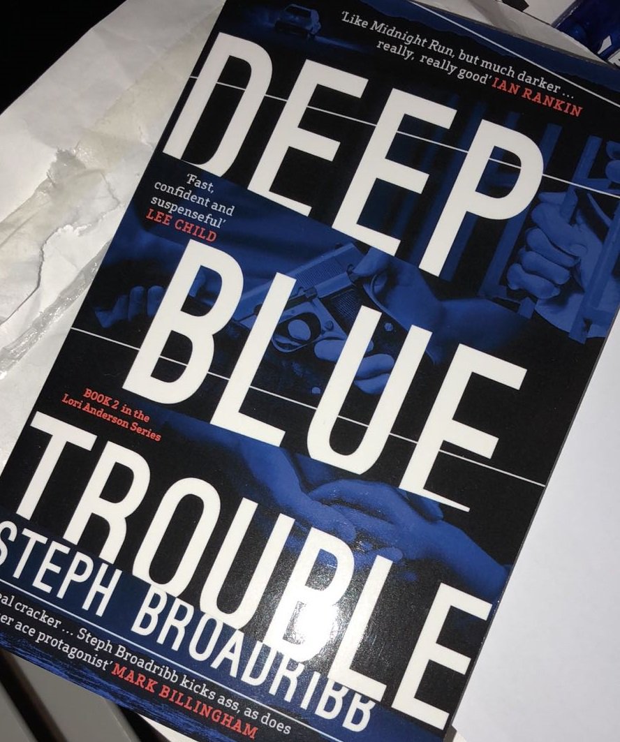alexkhanauthor's tweet photo. I got my copy of #DeepBlueTrouble #distractionfrommyedits #cannotwaittoreadthis thank u @OrendaBooks @crimethrillgirl #lorirocks https://t.co/BCq57XHs7N