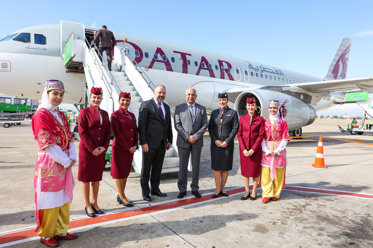 Adana Havalimanı, İlk Katar Havayolları Uçuşunu Coşkuyla Karşıladı 29 Mart 2024