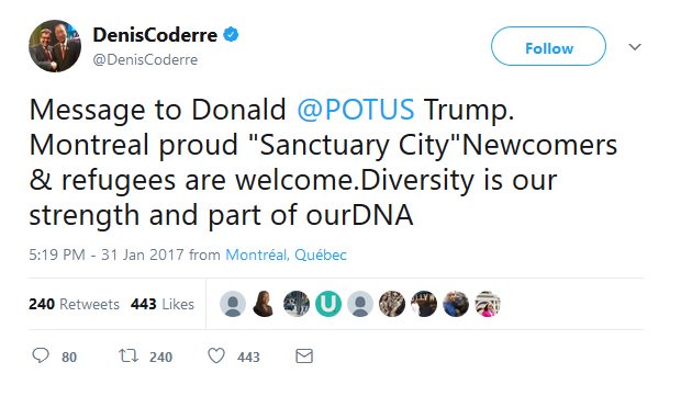 LibLaugh's tweet image. .@POTUS: #Trudeau&apos;s buddy #DenisCoderre out last night! Next up Trudeau👉We&apos;ll give him a boot in 2019 &amp;amp; #MCGA.

#TrudeauMustGo #cbc #cdnpoli