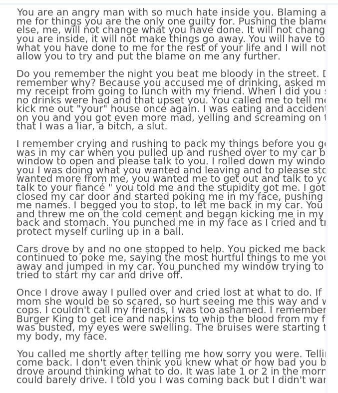 FredJoh57935135's tweet photo. #MeToo #WhatIfKendraScottWasYourDaughter pgs. 1-3 of 9 Kendra Scotts letter to #RayMcDonald  #DomesticViolence https://t.co/ksBGY6Iwgk