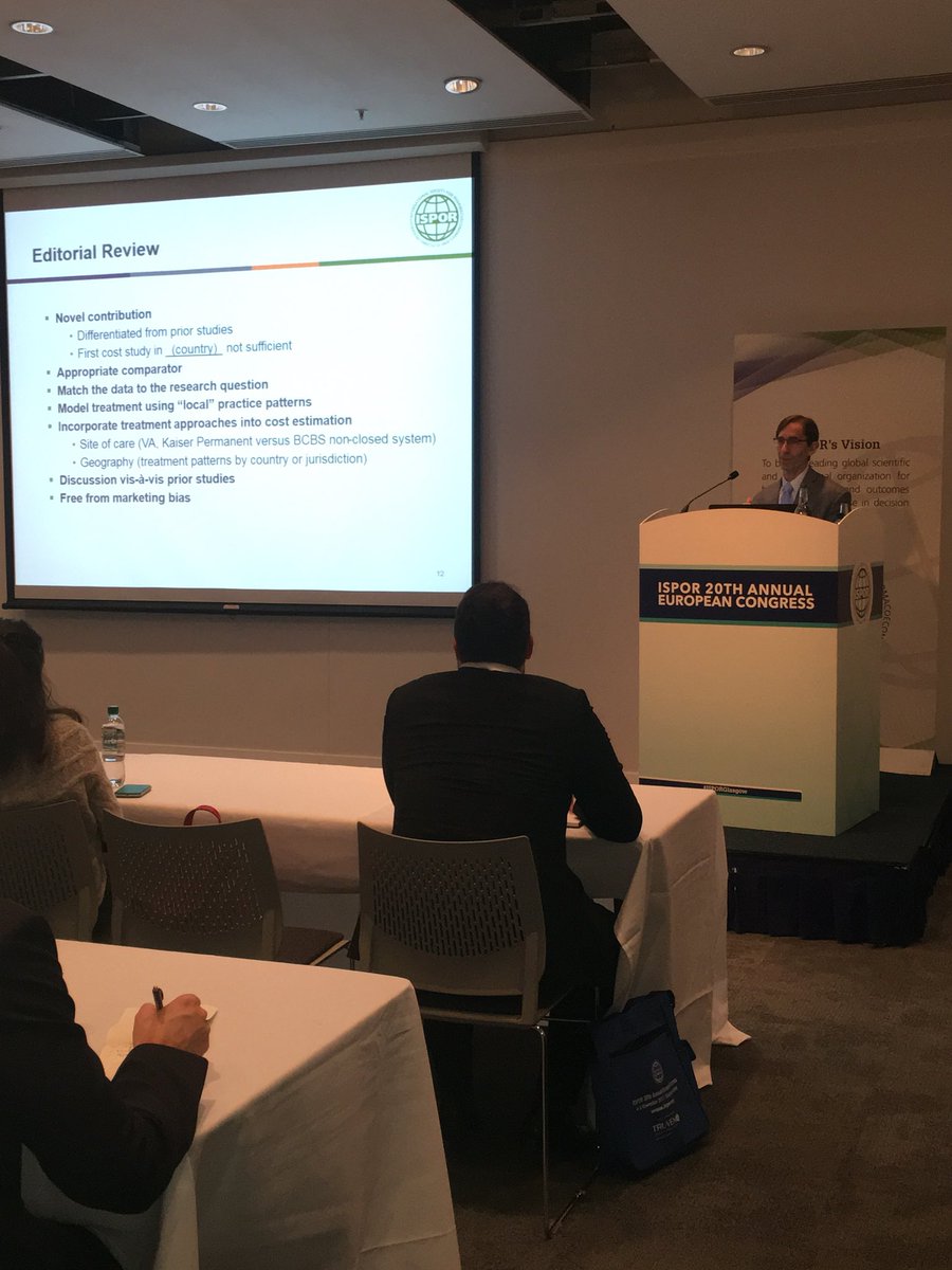 ISPORorg's tweet photo. Dan Mullins speaks during Career Advice Across The World about his perspectives as Co-Editor-In-Chief for @ISPORJournals. #ISPORglasgow #ISPORnp https://t.co/xofJyICY5v