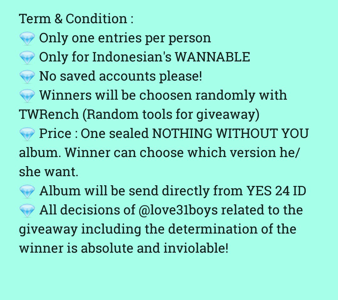 teavana_joy's tweet photo. ⚠ #WannaOne #Album #Giveaway ⚠ 

🚩 Start 13th Nov 2017 - TBA 

🚦Please Read the Rules 

🎁 Wanna One's Album = 1-1=0 NWY https://t.co/aCZS4oy2Kv