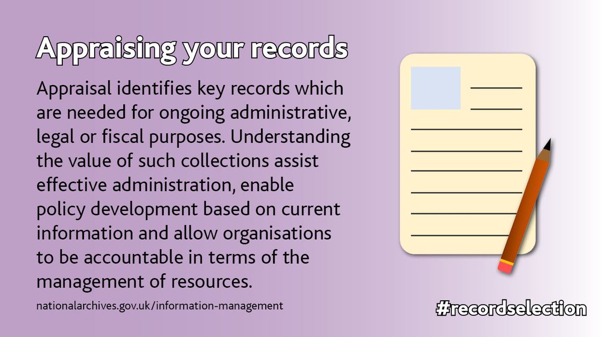 KIMexperts's tweet photo. The first thing you need to do is appraise your records #recordselection https://t.co/FISYdKl7N9 https://t.co/dYGSlV6PxU