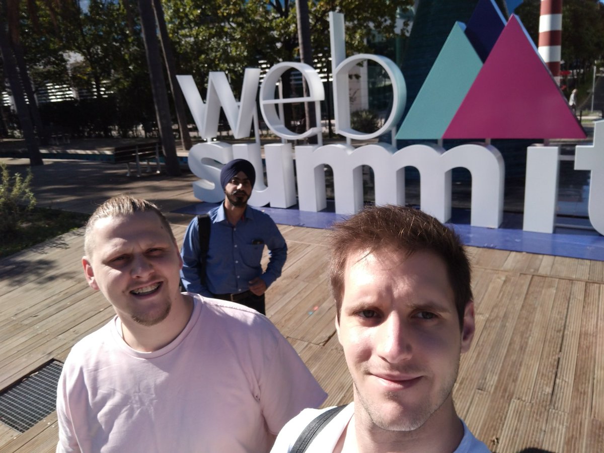 K_Tasker's tweet image. Signing up for #WebSummit with the #iivo team.