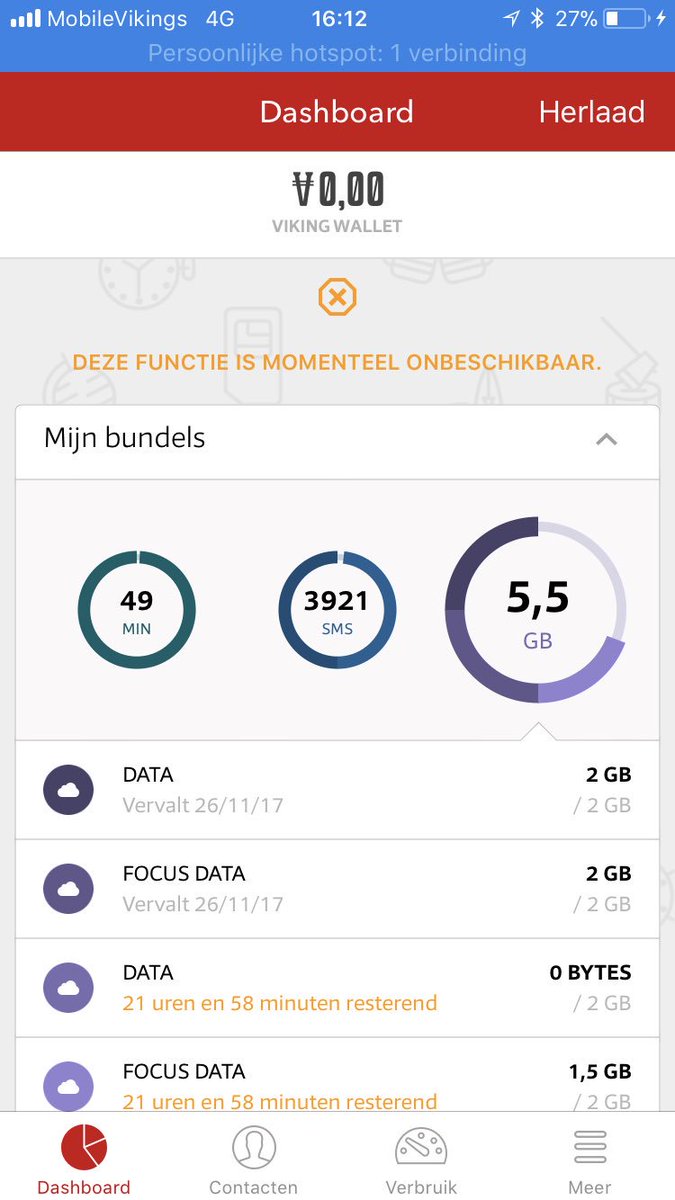 Michiel_Ferre's tweet photo. @mobilevikingsBE probleem met bekijken huidige balans? Zelfde probleem op de website: “de balans voor +32... kon niet geladen worden” https://t.co/cw63lzg8Ze
