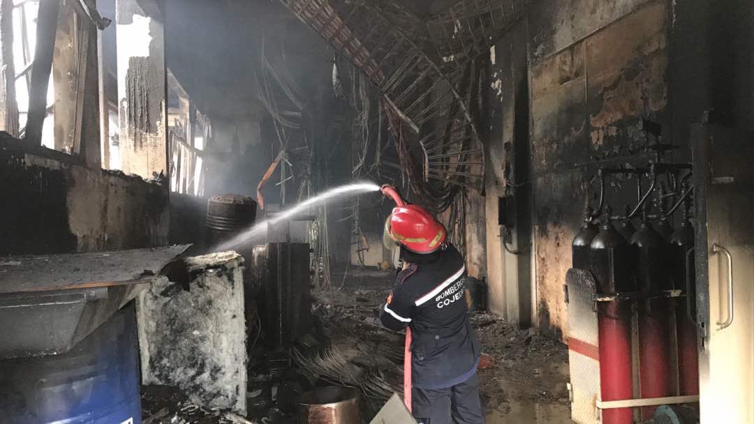 RMarcoTorres's tweet photo. Producto de acto de sabotaje se generó un incendio en sist. de bombeo Pao La Balsa que afecta eje Guacara, Maracay, El Consejo y La Victoria https://t.co/wzgLsakUl3