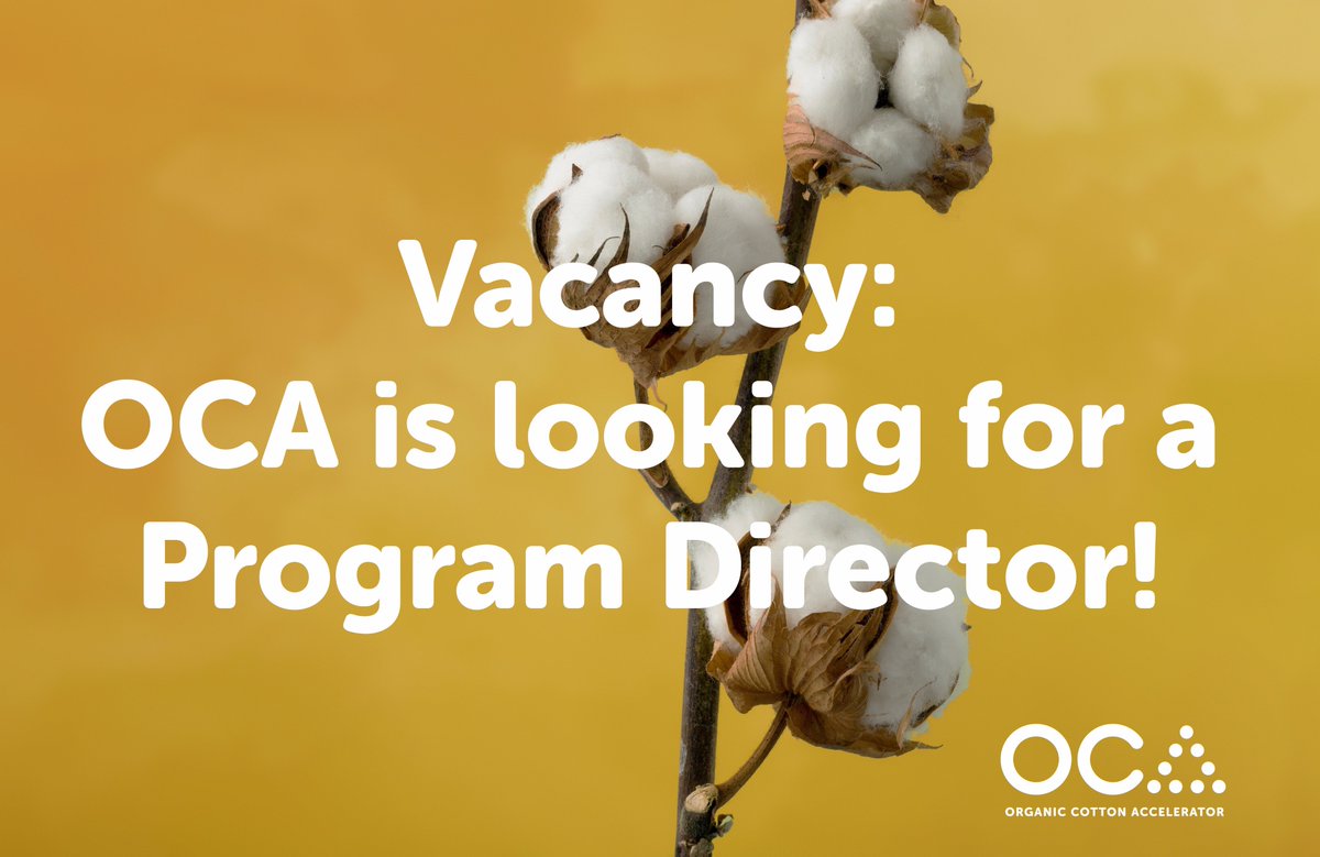 Do you have what it takes to turn organic cotton into a prosperous sector benefiting all? OCA is looking for you! organiccottonaccelerator.org/portfolio-item…