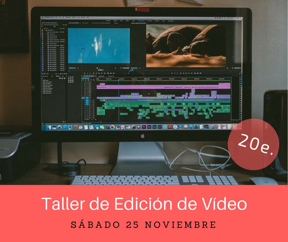 luciart_'s tweet photo. Lanzamos el siguiente curso en # Barbastro!! Aprende a editar vídeo fácilmente. Cortes, transiciones, sonido... INFO https://t.co/F6O609B8Im https://t.co/gIlIBb34Uk