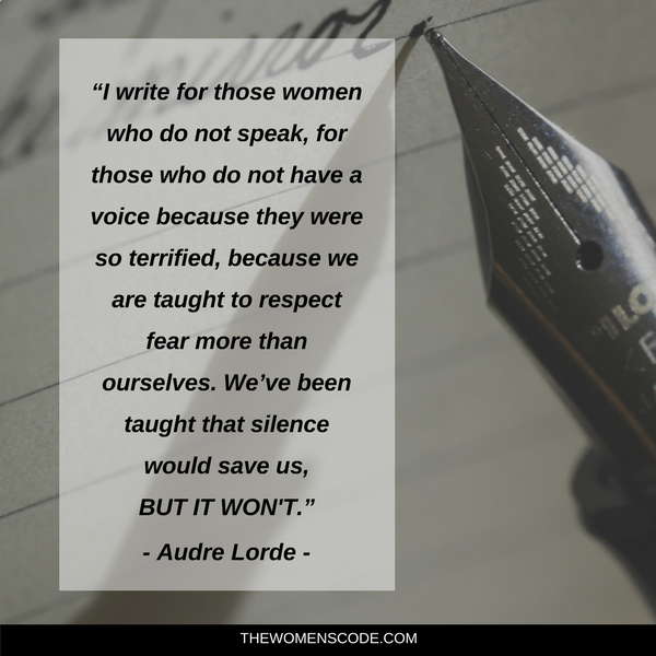 egorhythm's tweet photo. We've been taught that silence would save us, BUT IT WON'T. #MondayMotivation #HerStory #TheWomensCode https://t.co/K1yWrzKKk6
