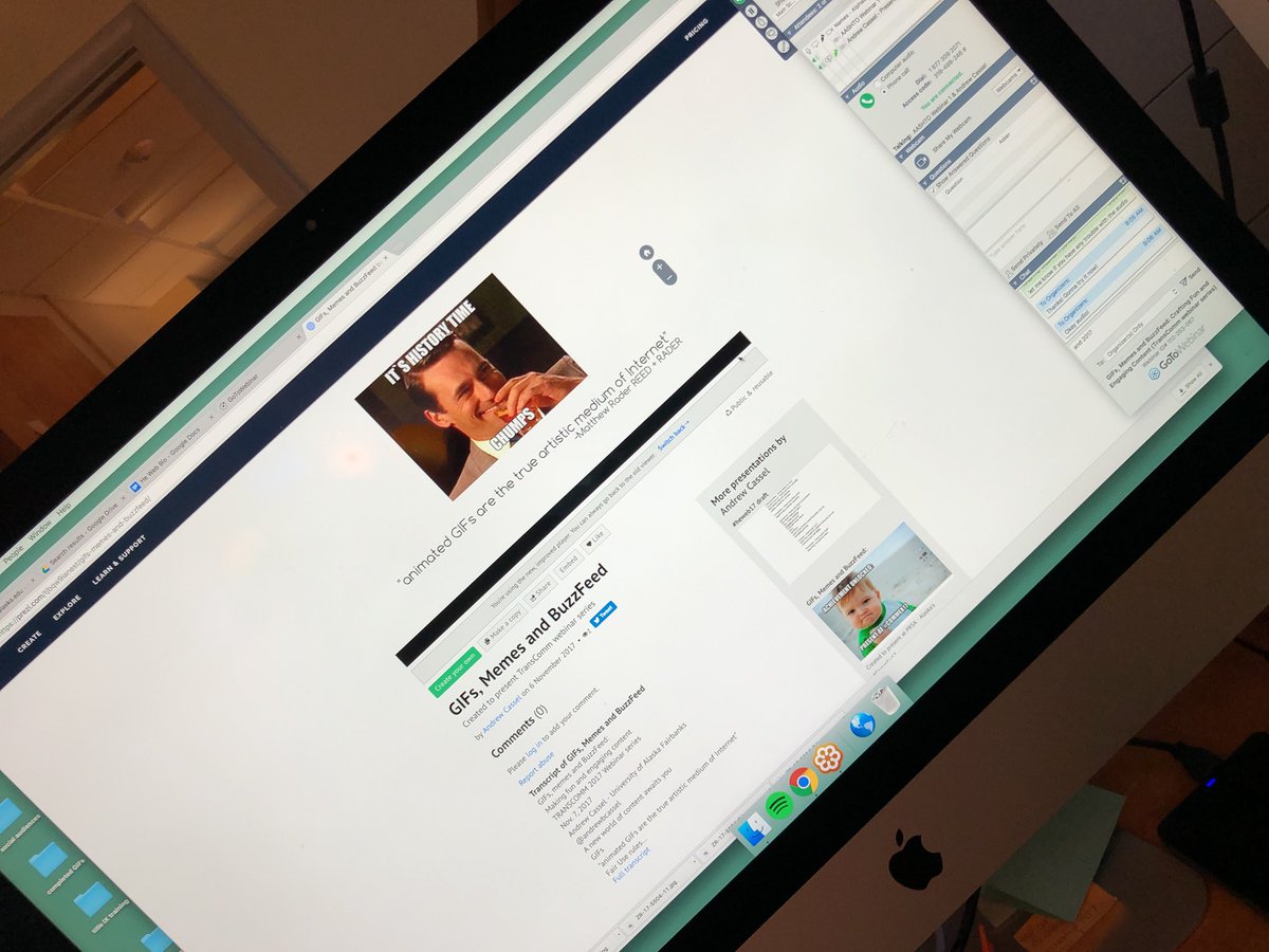 andrewbcassel's tweet image. Presenting tomorrow about making GIFs and memes! #TransComm