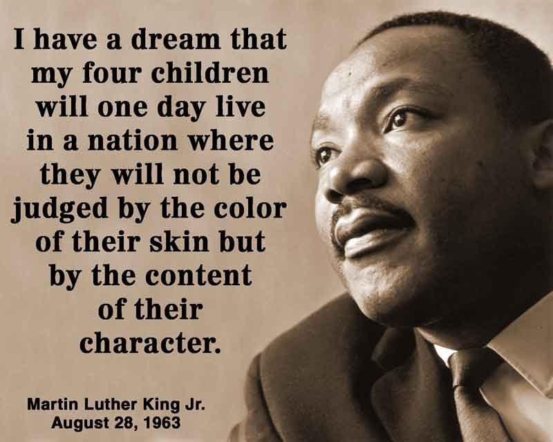 Words Martin Luther King Quote artwork I have a dream Poster