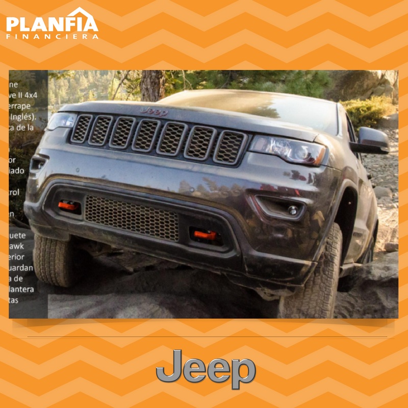 Planfia's tweet photo. Grand Cherokee Trailhawk con sistema Quadra-Drive 4x4 y diferencial electrónico de derrape limitado #FinancieraPlanfia #ElMejorCompañero https://t.co/Npjjqnt6ng
