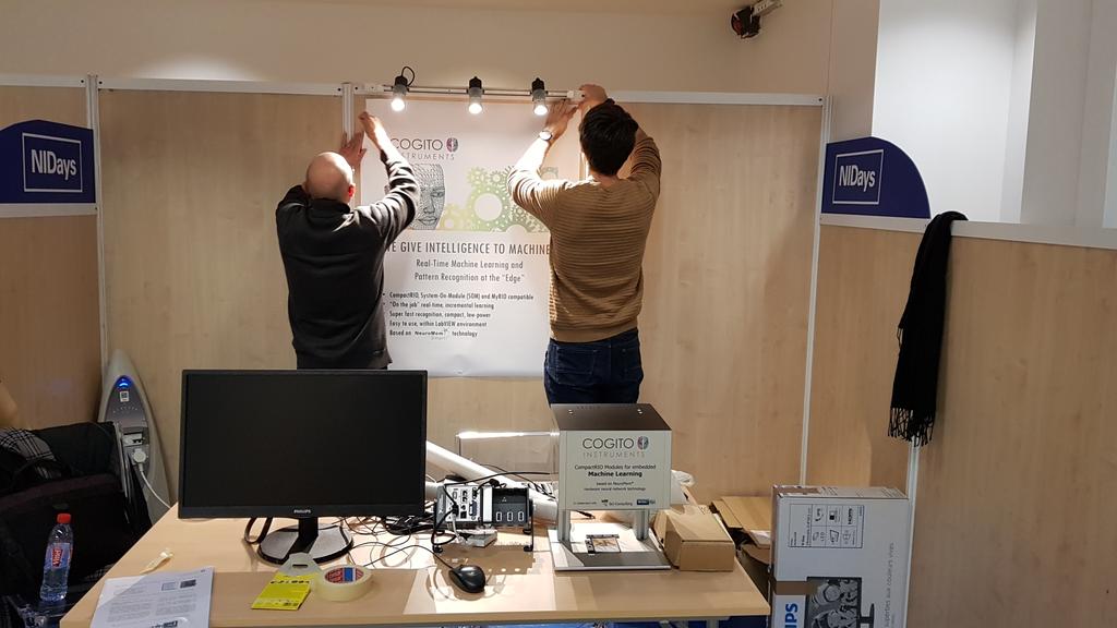 CogitoWorld's tweet photo. Installing the Cogito Instruments booth at NI Days Paris https://t.co/JNzuwMkfQa