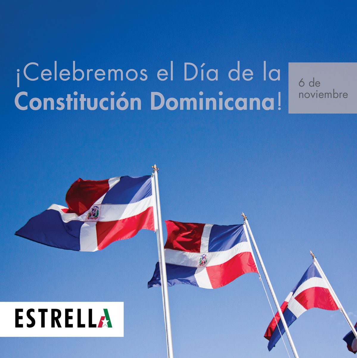 Valoremos la importancia de los fundamentos que nos rigen como nación.
¡Celebremos el día de la #ConstitucionDominicana!
.
.
#GrupoESTRELLA
#DiadelaConstitucionDominicana
#DiadelaConstitucion
#RepublicaDominicana