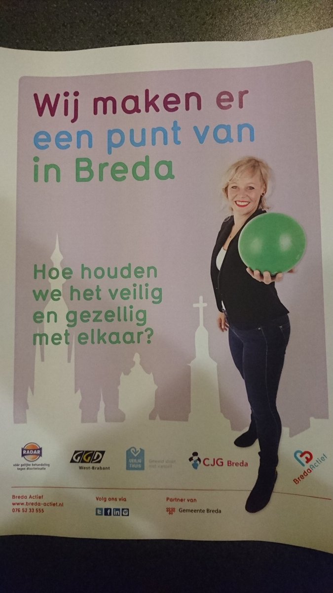Jij wilt toch ook een sociaal veilige organisatie? Meer info: breda-actief.nl/sociale-veilig… Campagne #wijmakenereenpuntvaninbreda <a href="/BredaActief/">Breda Actief</a>