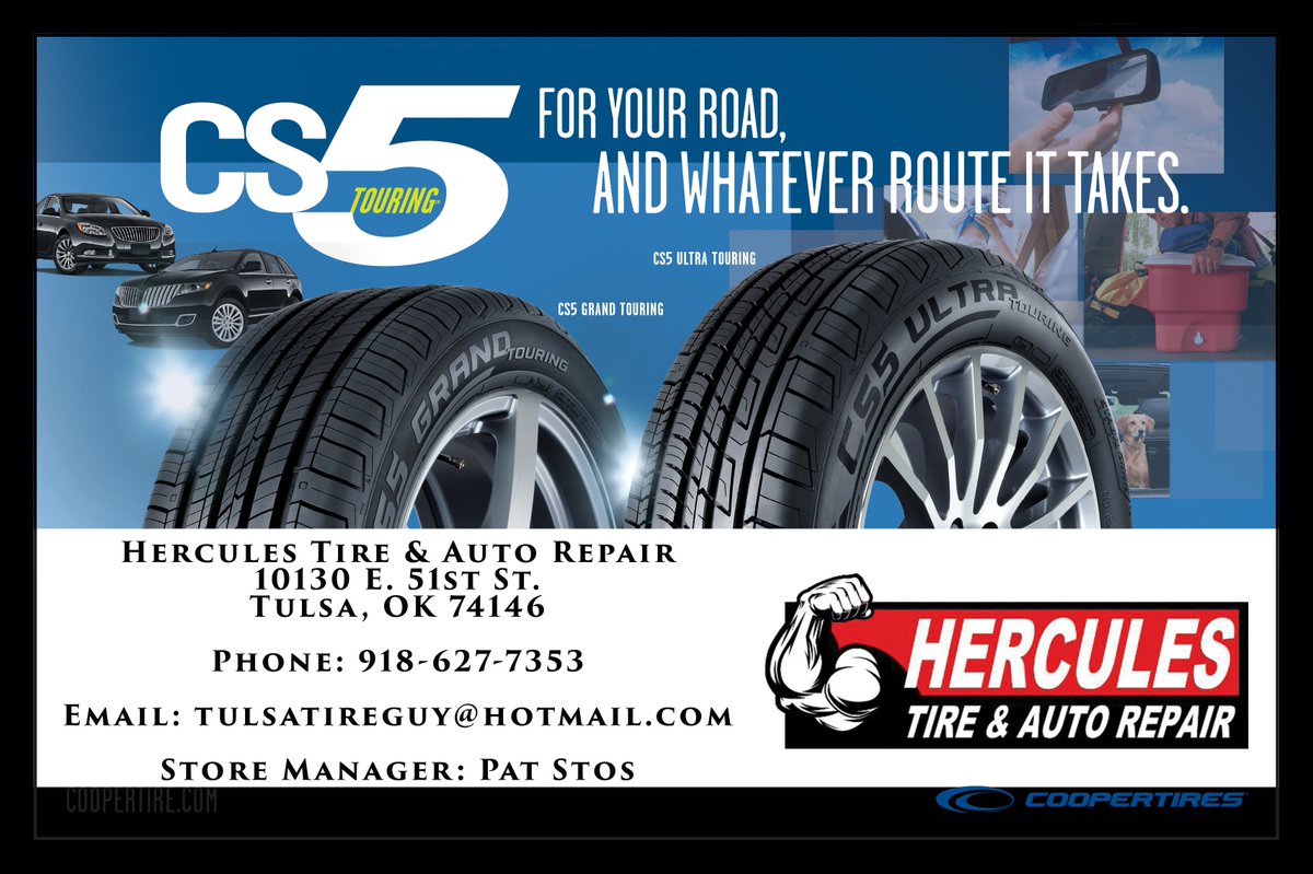 HerculesTire's tweet photo. Looking for a cooper tire dealer Tulsa? #tulsacooperdealer https://t.co/b4oWos6vm9