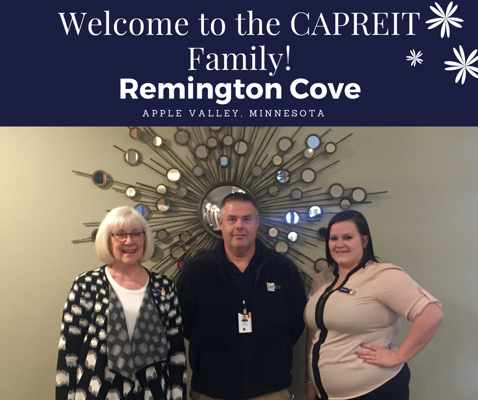CAPREITinc's tweet photo. Let's welcome to the family Remington Cove! Remington Cove is the newest upscale apartment community in Apple Val... #wearecapreit #FACEIN https://t.co/dLZcyFiq9P