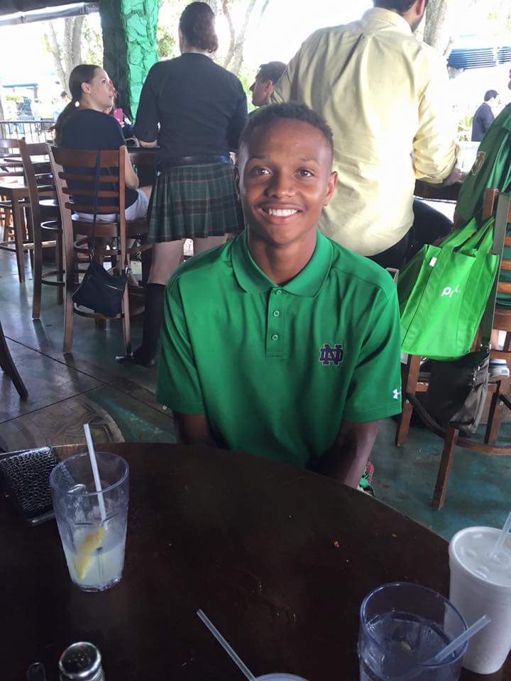 NDJacksonville's tweet photo. @KevinStepherson at @JAXSPORTS_ event in November 2015 promoting Navy/ND in Jax. We're proud of you, Kevin! https://t.co/jKFQO3z0Ua