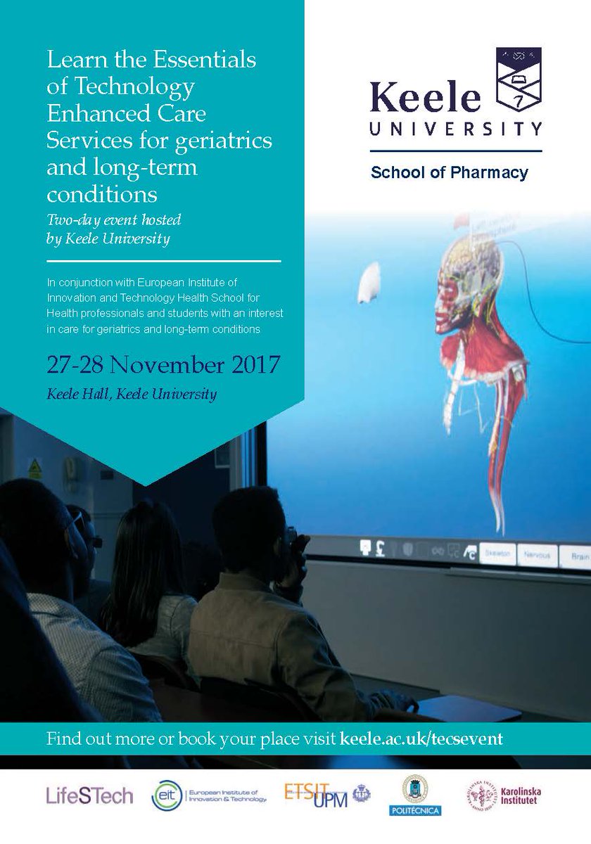 KeeleHealthOWP's tweet photo. 2 day FREE event at Keele Hall for Health professionals and Students.
https://t.co/QO2z5CHEp4

.@Physio_Keele @keeleSNAM @KeeleMedSchool https://t.co/x6ZwFukKGX