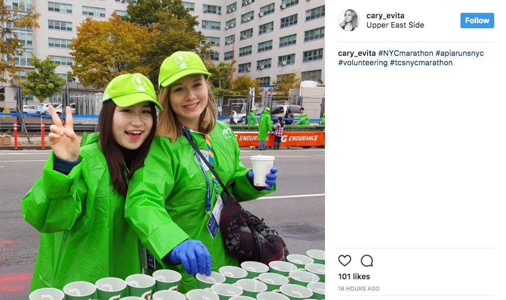 aupairinamerica's tweet photo. Au pairs: Did you volunteer at the #TCSNYCMarathon? Post pics using #APIArunsNYC today to be featured! #RouteJ1 #NYCMarathon https://t.co/cOxyIOPmft