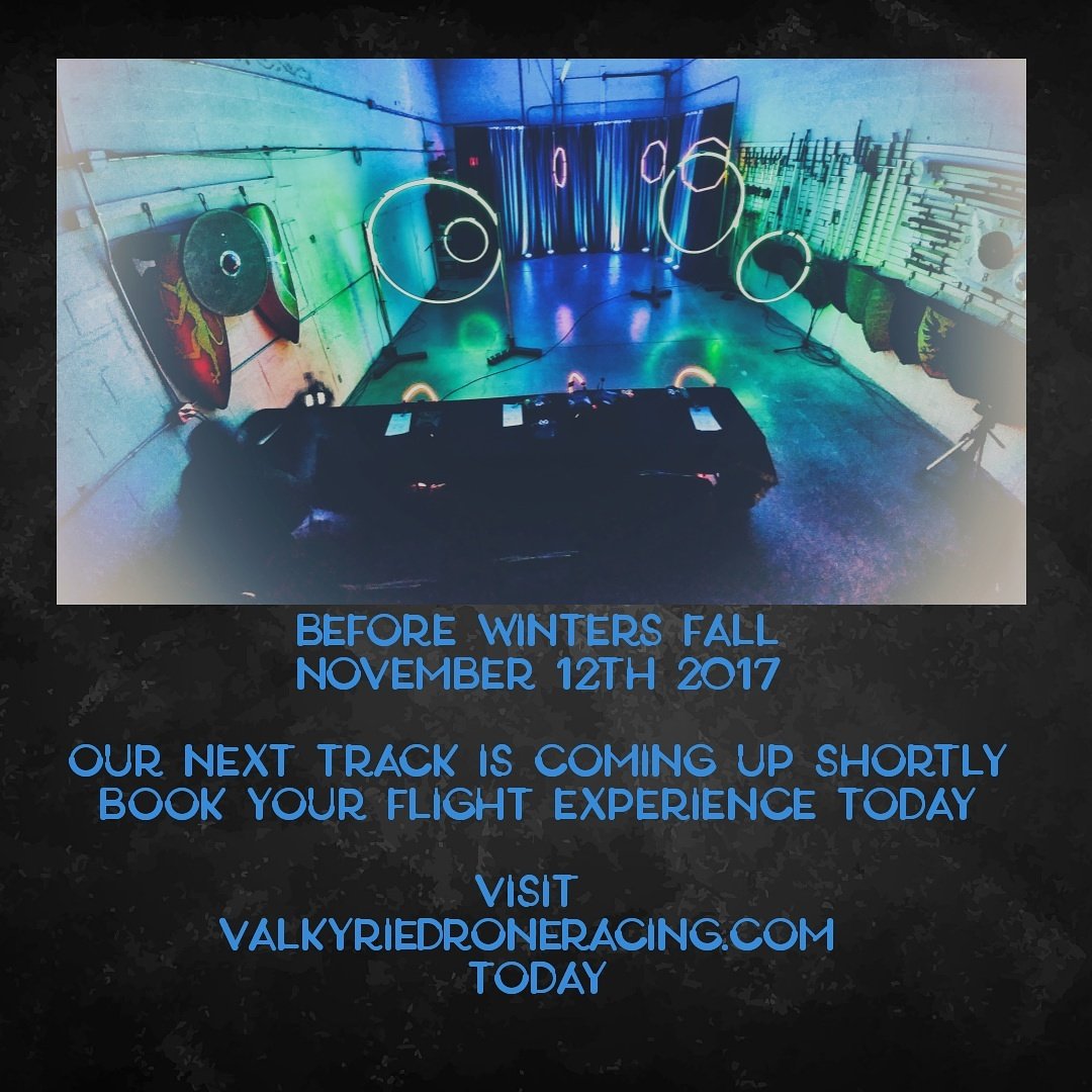 ValkyrieDroneRa's tweet photo. Upcoming pop-up track is Nov 12, 2017. Book your flight today
#valkyriedroneracing #drones #fpv #popuptrack #yycbusiness #supportlocal https://t.co/XX4o2gHZba