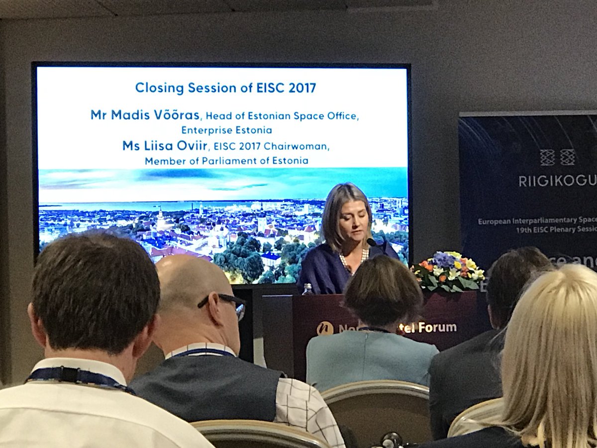 VuoriMik's tweet photo. Ms Oviir summing up and closing a very interesting first day at #eisc2017 #eusw2017 https://t.co/3FzMh03ZcU