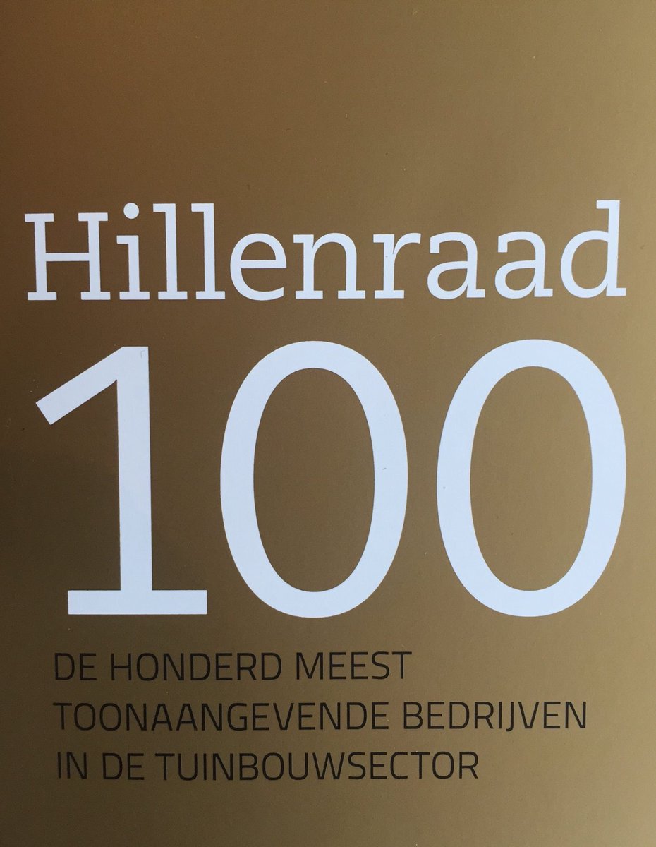 #hillenraad100; de honderd meest toonaangevende bedrijven in de tuinbouwsector. <a href="/VreugdenhilYP/">Vreugdenhil</a> staat op nummer 34 en daar zijn we best heel trots op!