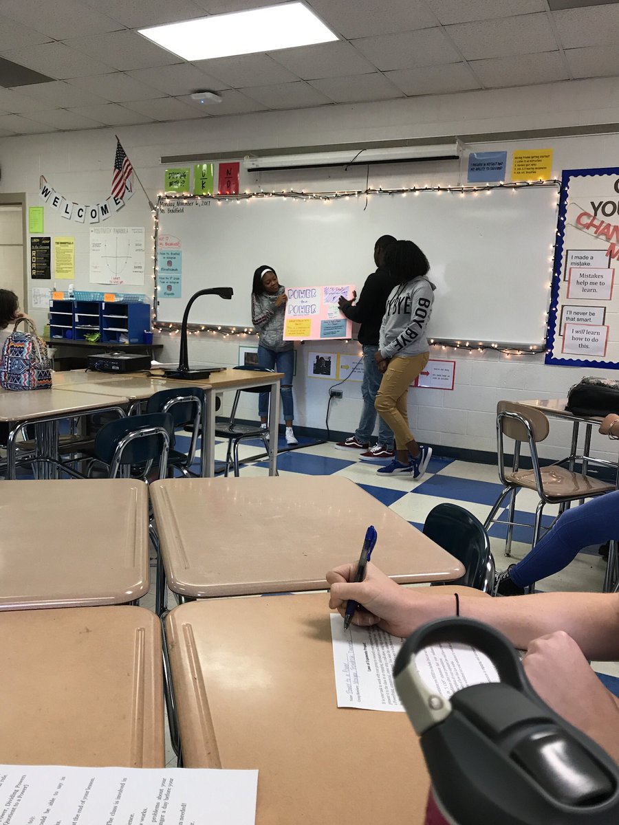 ericamsanger's tweet photo. Teaching Power to a Power Rule in Ms. Bradfield’s class #exponentsrule @BradfieldMath @littlebluespal @ligonmiddle https://t.co/ZzUOI7MjZ5