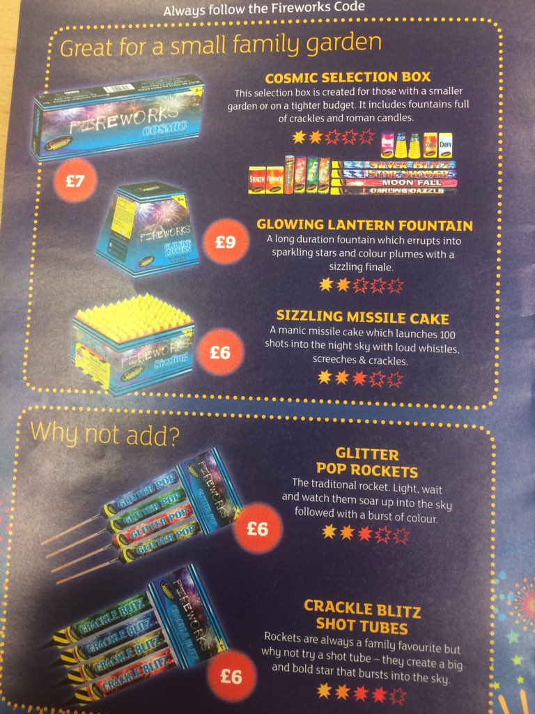 jonnelson1976's tweet photo. @sainsburys #alnwick #fireworks available until 10th November #newyear #hogmanay #party @AllAboutAlnwick #n04js https://t.co/L2YpBrsrpJ