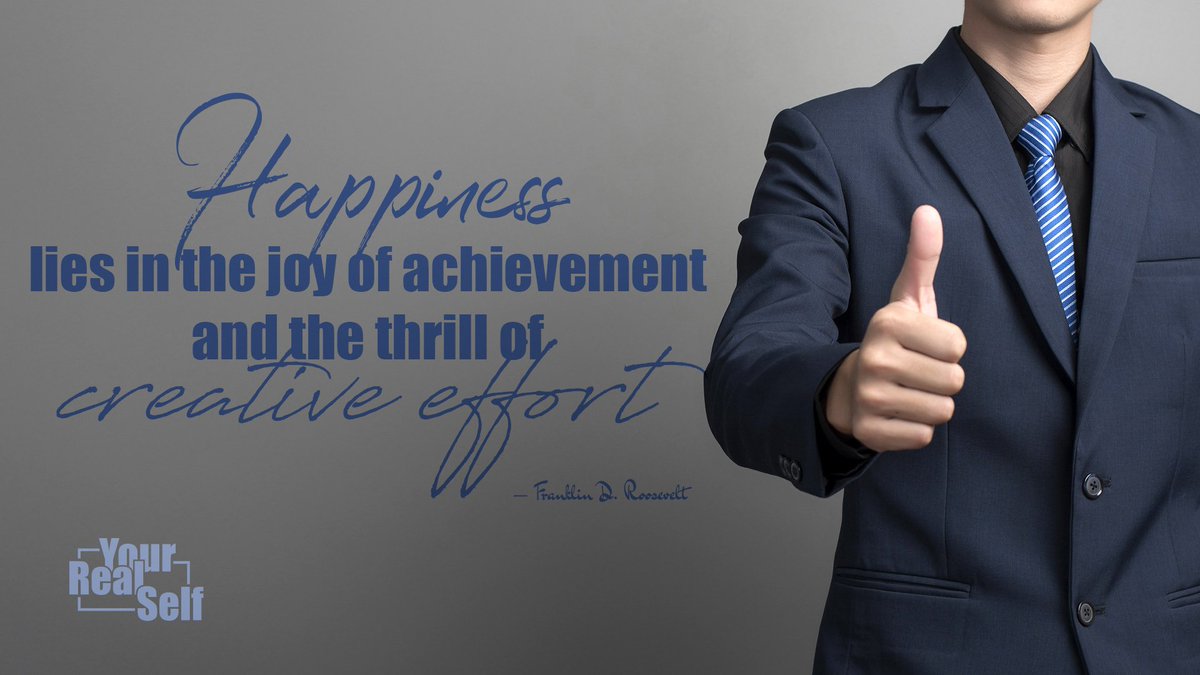 Your_Real_Self's tweet photo. Happiness lies in the #joy of #achievement and the #thrill of #creative #effort.
#MondayMotivation #FelizLunes #Happiness #LifeFact https://t.co/gsDSoiG8LZ