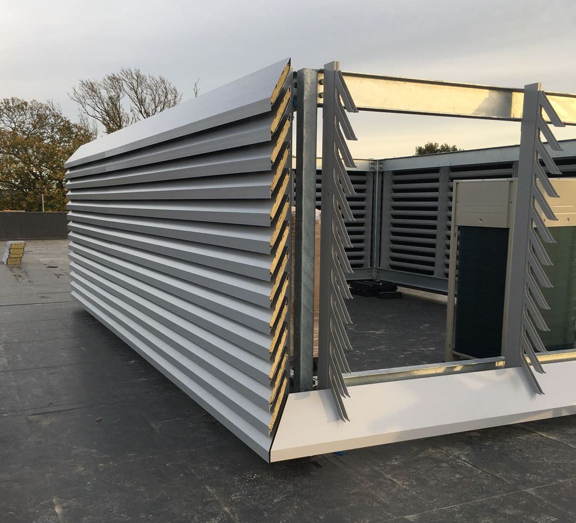 PROJECT UPDATE: Renson continuous louvre system installed on rooftop at Fort Pitt Grammar School, Chatham goo.gl/x48RxH