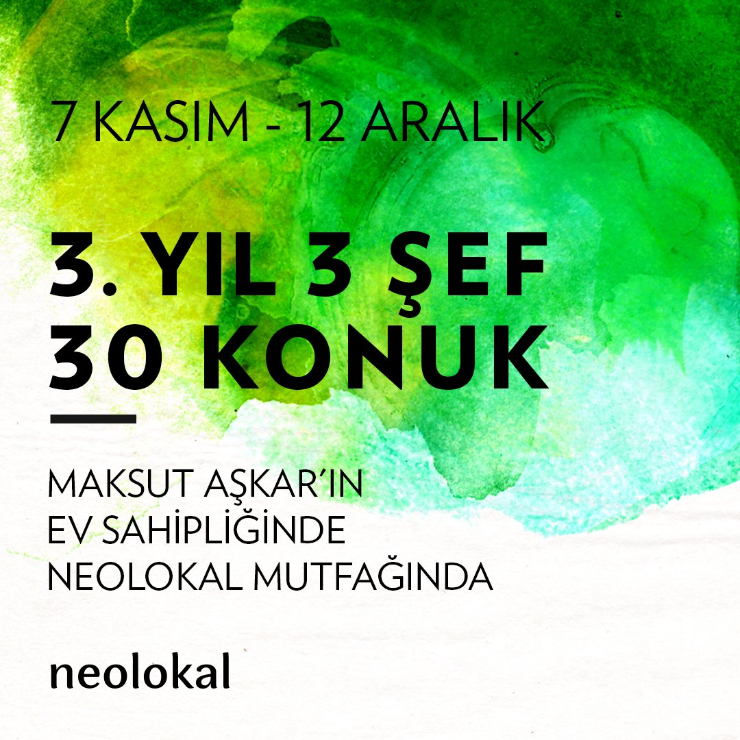 <a href="/neolokal/">neolokal</a> celebrates its 3rd year with famous chefs joining <a href="/maksutaskar/">maksut aşkar</a> and Levon Bağış for nights of food and drink. From Nov 7-Dec 12!