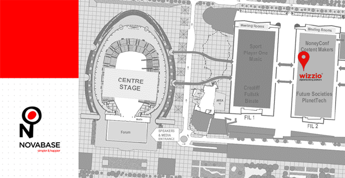 novabase's tweet photo. Tomorrow you can find us here! FIL 2,
near MoneyConf stage. #WebSummit #Novabase #Wizzio https://t.co/wcYYrgTTFV