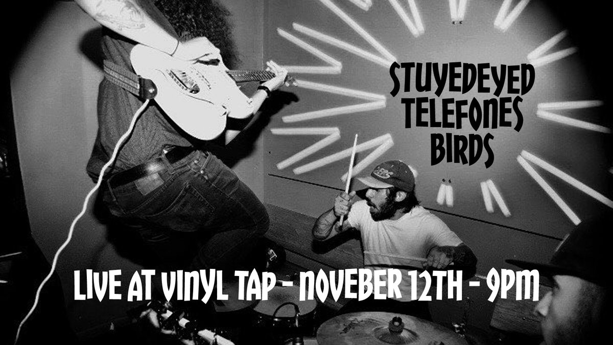 Brooklyn fam @stuyedeyed and <a href="/BIRDS3737/">BIRDS</a> will stop thru <a href="/VinylTapNash/">Vinyl Tap Nashville</a> w/ <a href="/telefonesband/">Telefones</a> on 11/12 in support of their <a href="/GreenwayRcrds/">Greenway Records</a> split!