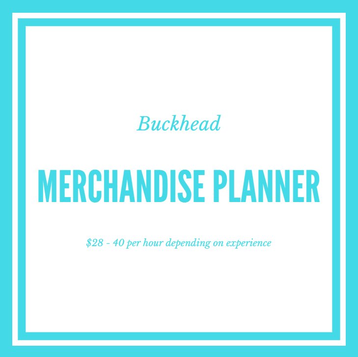 expressbuckhead's tweet image. Merchandise Planner, up to $40 per hour. Experience needed. Submit resumes to epbuckhead@gmail.com #AtlantaJobs facebook.com/pg/ExpressPros…