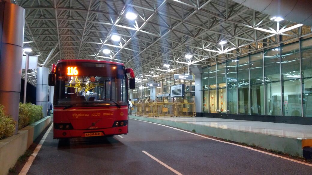 DC_Mysuru's tweet image. Thanks to @KSRTC_Journeys for starting Airport bus service upto City Bus stand for passengers flying in to Mysuru.