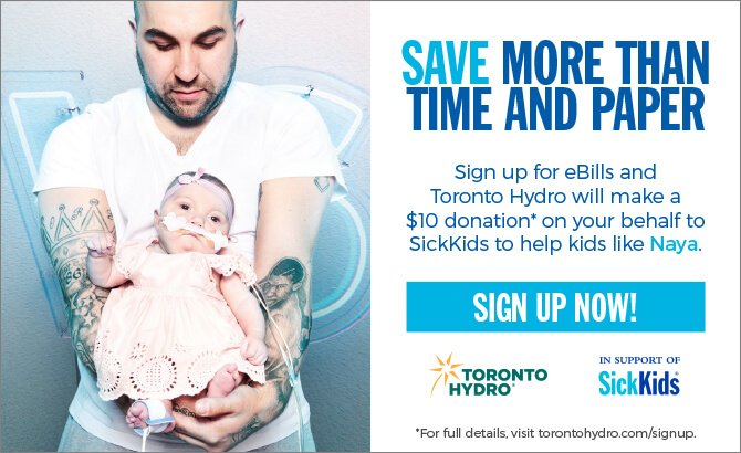 Toronto Hydro On Twitter Save More Than Time And Paper Sign Up For Ebills And We Ll Make A 10 Donation On Your Behalf To Sickkids Https T Co Sptcuilc2o Https T Co Ijz1deaxvj