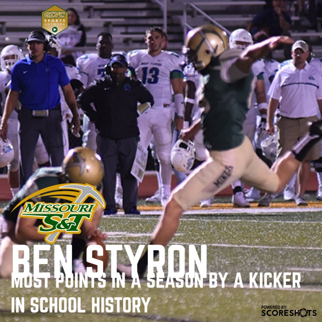 minersports's tweet photo. Congrats to @S&amp;TFootball @kickerben95 on becoming the school's single-season record holder for most points scored by a kicker with 77 https://t.co/Q1v1TyW4ph