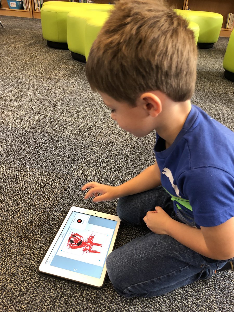 WildcatsLibrary's tweet photo. Kindergarten is rocking Book Creator in the Library this morning! #sharingourwriting @bvlibraries @WildcatsTweets @graffshelly https://t.co/WuxiMiIRon