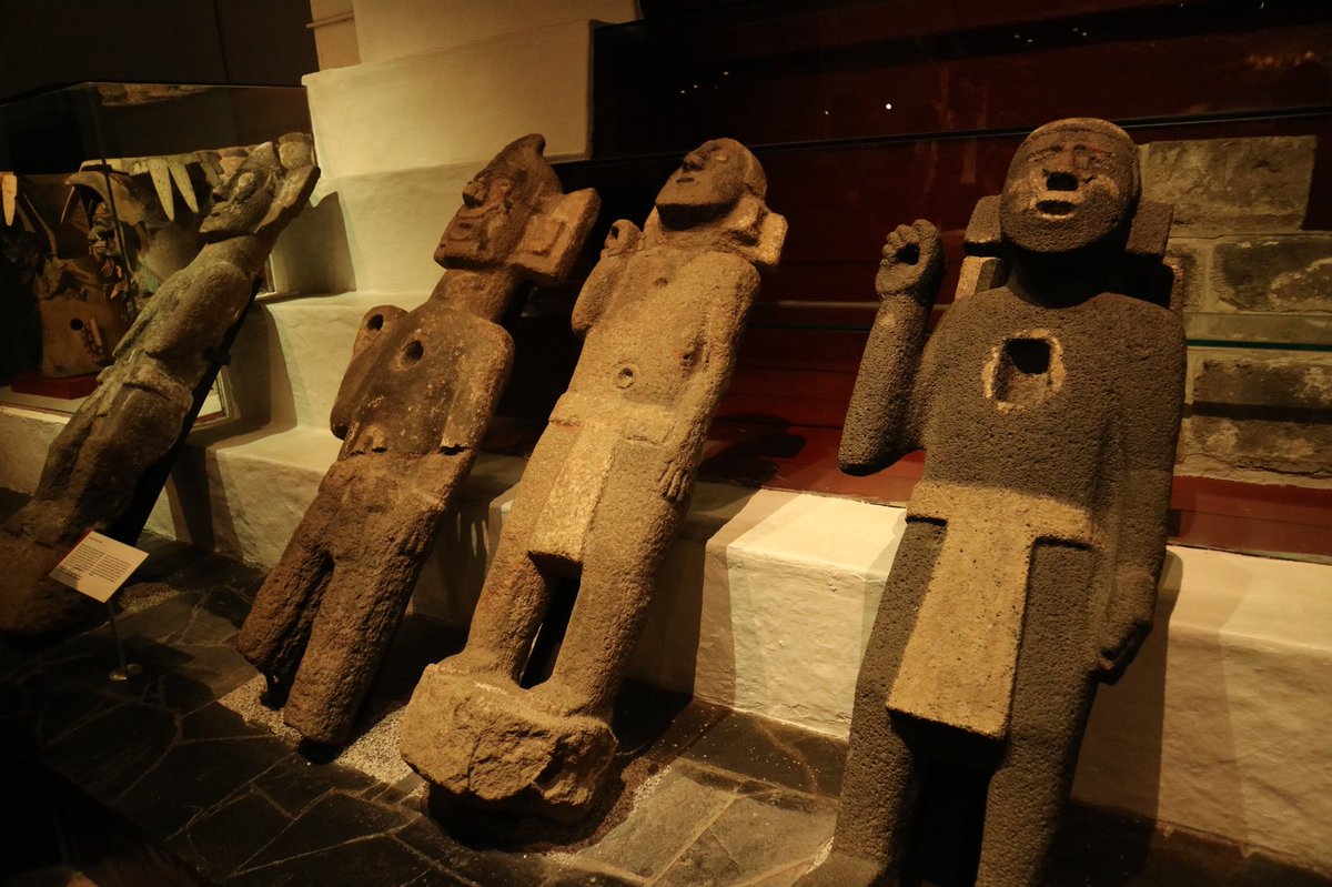 メキシコシティのソカロにあるtemplo mayor. 主にアステカ文明の歴史が
