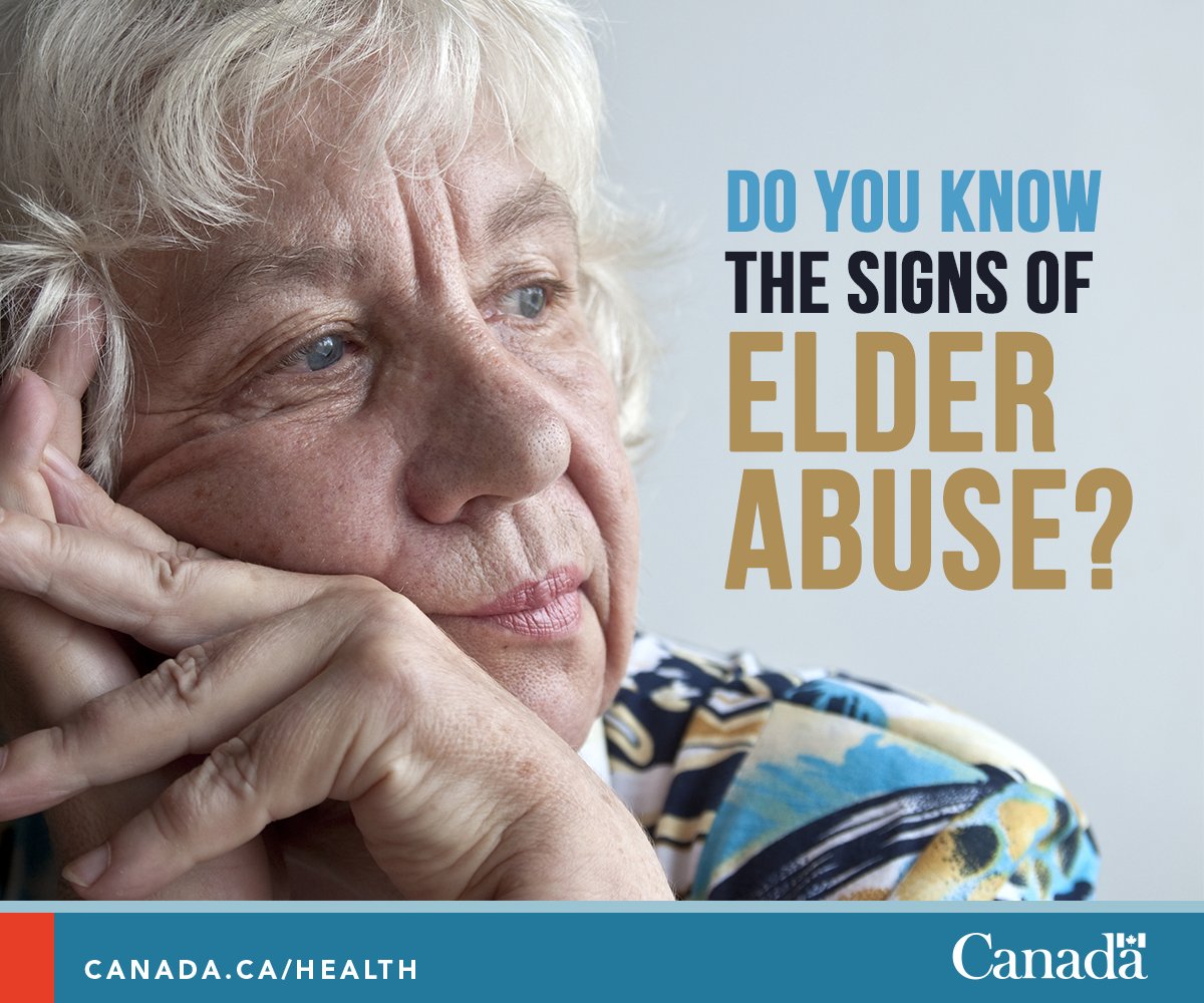 HealthyCdns's tweet photo. Would you recognise the signs of #ElderAbuse? Learn how you can help: https://t.co/OOFWWSpF26 #SeniorsSafetyWeek https://t.co/JyZ6TqiO7X