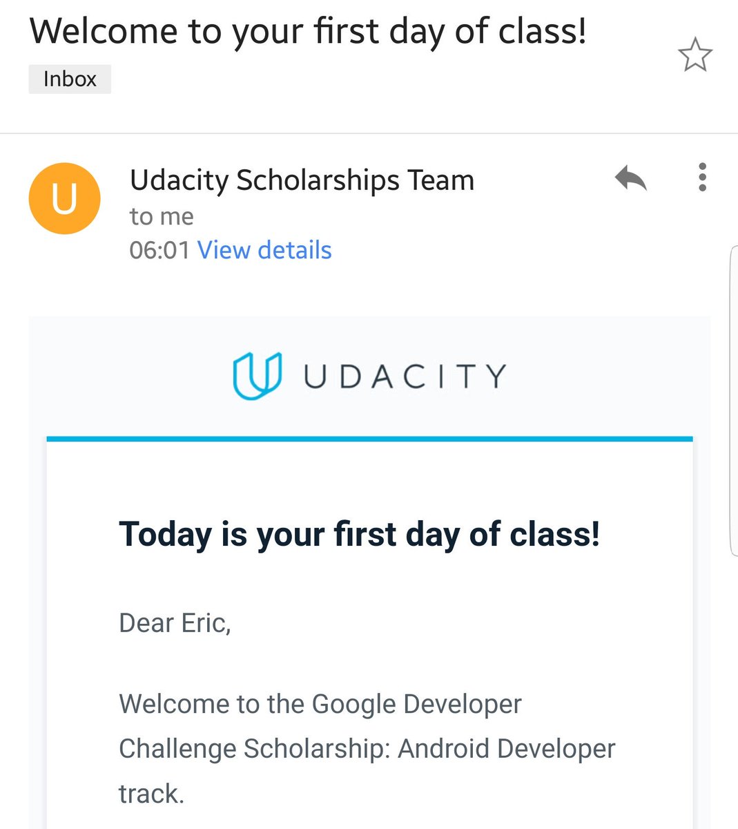 EricAndreR's tweet photo. Hyped as: "The master has failed more times than the beginner has even tried." 😀☺ #Udacity #GoogleDeveloperChallenge 🤓 https://t.co/ZkMnX6MhSw