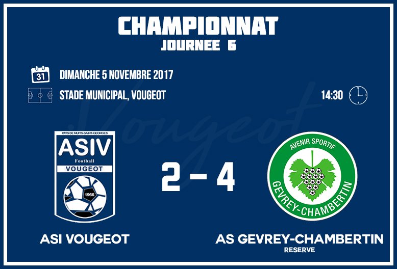 ASIVougeot's tweet photo. L'équipe 2 s'est inclinée à domicile ce dimanche : https://t.co/HBz9eN8CDl
