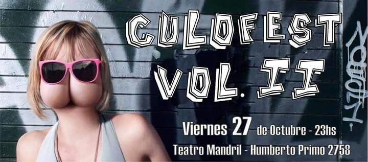 miernesradio's tweet photo. HOY ⚡ Anticipando la segunda edición del #Culofest en el Teatro Mandril este viernes, vienen al piso Los Culos. De 22 a 24 por @radiocolmena https://t.co/Q9kbQW01LX