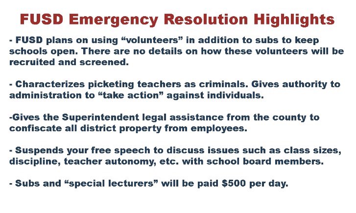fresnota's tweet photo. We are in shock. We didn’t get counter proposals - we got this. Why is FUSD treating us as criminals? @EdSource @jfenster @EdWeekTeacher https://t.co/eqzAebCWXB