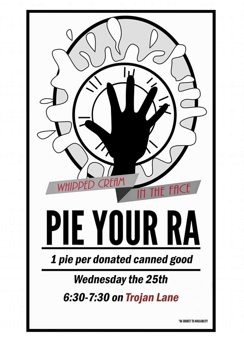 UALR_Commons's tweet image. Don't forget! Pie your RA, tonight at 6:30!